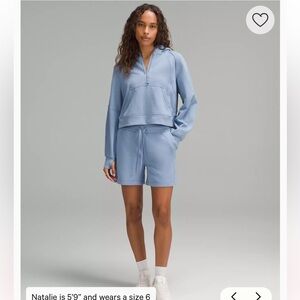 Lululemon Scuba High Waist Shorts 5” in Blue